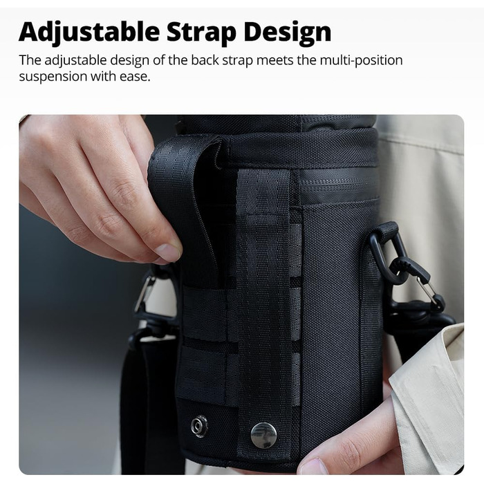 Захисний чохол для об'єктива камери AMBITFUL: водонепроникний, пилонепроникний, ударостійкий. Підходить для Sony, Nikon, Canon, Fujifilm, Tamron (до 110x225 мм)