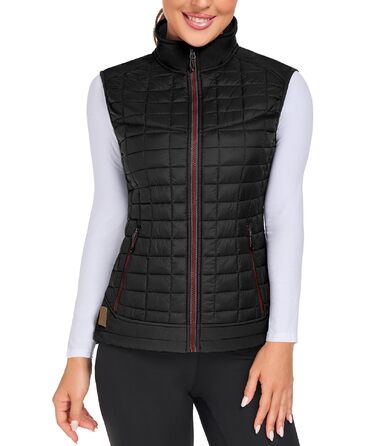 Жіноча жилетка Little Donkey Andy Leicht: тепла безрукавка для хайкінгу, подорожей та бігу. Чорний колір