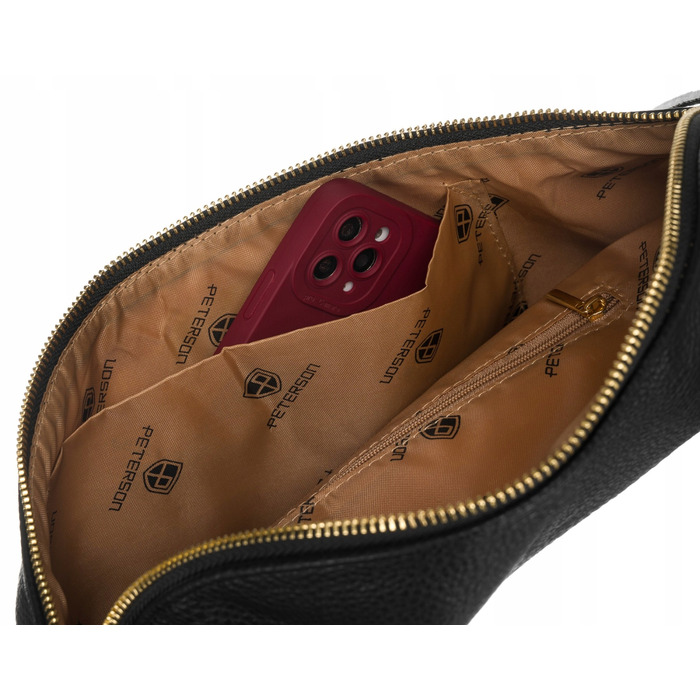 Сумка-бананка Peterson PTN NER-ALE-1 BLACK, чорна