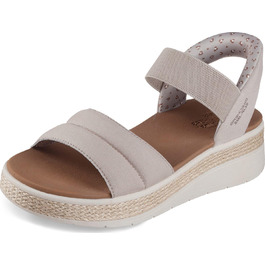 Кросівки жіночі Skechers Bobs Sun Ray Step Aside 39 EU бежеві текстильні