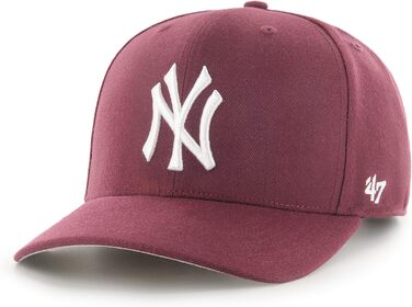 Кепка бейсболка New Era MLB New York Yankees Cold Zone MVP DP унісекс, темно-бордовий