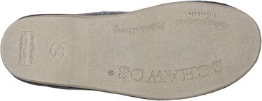 Чоловічі фетрові домашні тапочки Schawos 6064, теплі, з вовняним утеплювачем, неслизькі, на липучці, 41 EU, темно-сірі