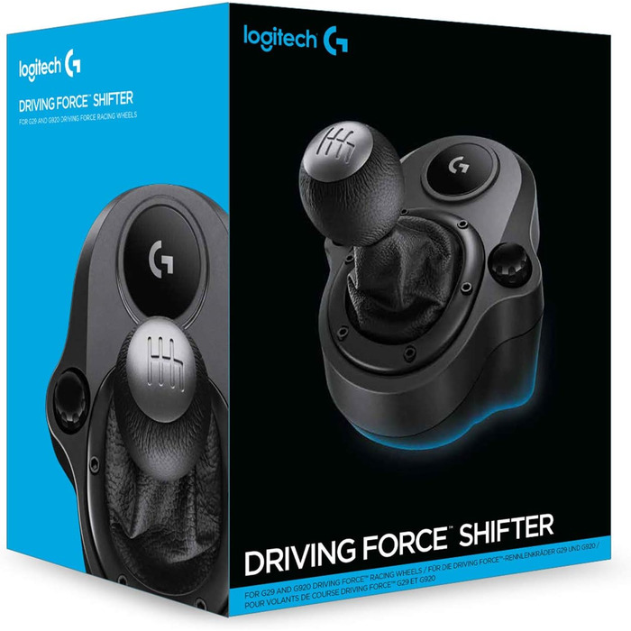Перемикач передач Logitech G Driving Force - 6 швидкостей, шкіряний, сумісний з G29, G920, G923