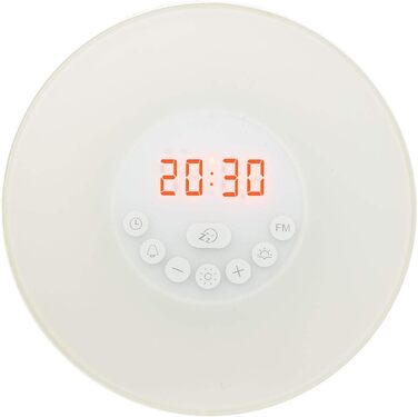 auvisio Light Alarm Clock: Wake-up Light Radio Alarm Clock w. Sunrise Simulation, Nature Sounds (Alarm Clock with Light and Nature Sounds, Wake Up Light, Gift Ideas)
