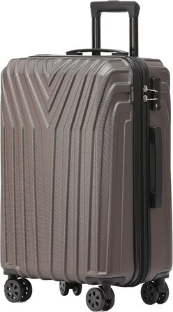 Чемодан Beibye з жорсткою обшивкою, розширюваний, з TSA замком та подвійними колесами (темно-зелений, 66 см)