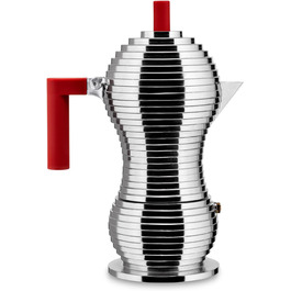 Еспресо-машина Alessi Pulcina MDL02/6 - червона, з литого алюмінію, на 6 чашок