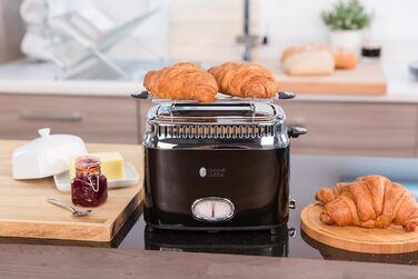 Електричний чайник Russell Hobbs 1.7л, 2400W, Retro дизайн, нержавіюча сталь, з індикатором температури та рівня води