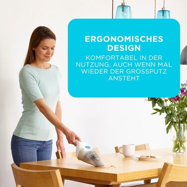 Ручний бездротовий пилосос BLACK+DECKER Dustbuster 3.6V, NVC115JL-QW, білий