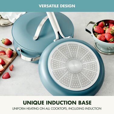 Набір сковорідок GreenPan Nova (3 шт.): 20.3 см та 25.4 см, індукційні, без PFAS, антипригарне покриття, для плити та духовки