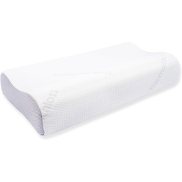 Dream Castle Exclusive Neck Pillow - Gel foam core with wave pattern RG50 - Height adjustable for optimal sleeping position - Sustainable cover made of recycled polyester - 30x60cm