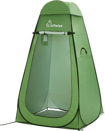 Portable Camping Shower Tent with UV Protection - Toilet Tent, Privacy Tent, Outdoor Toilet Shelter (Green, XL)