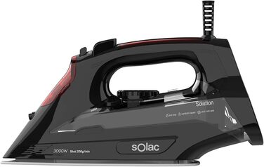 Праска відпарювач Solac CVG9512 Intelligent Evolution Sensor: 2800 Вт, пластик, видаляє віруси та бактерії, ECO та Turbo режими, датчик технології