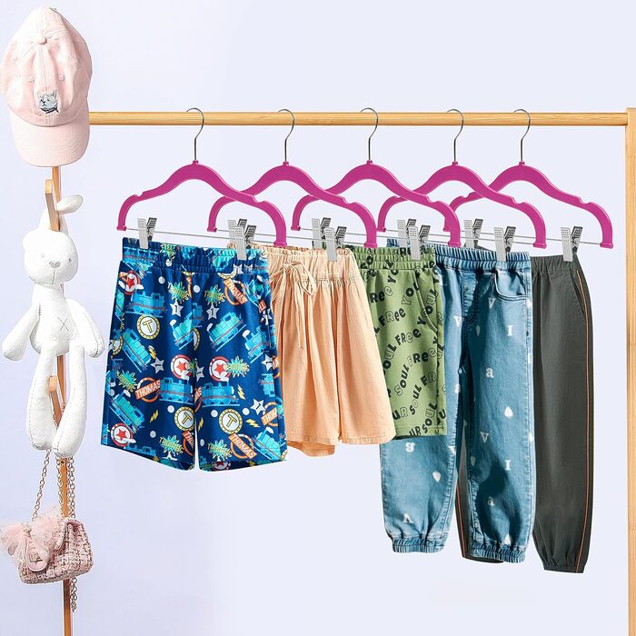 Набір вішалок для одягу Rose 10 (рожевий, 10 шт.) - спідниці, штани, блузи, сорочки, жакети