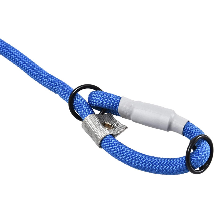 Leine - Training lead for dogs - 2in1 dog collar and leash - Slip lead - Retriever lead with integrated collar (Small/Medium - Color: ) - Length 120 cm, Diameter 1 cm (Groß, Blue)