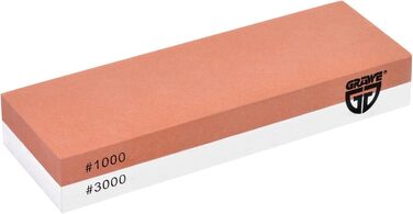 Шліфувальний камінь для кухонних ножів Gräwe Sharphome, кордіт, 1000/3000, з бамбуковою підставкою