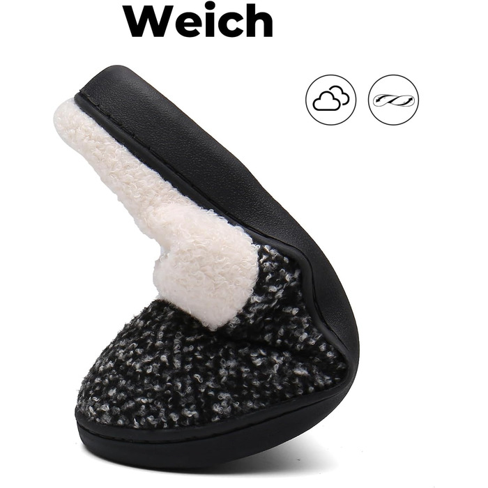 Тапочки зимові Mishansha для чоловіків та жінок, утеплені, з пам'яттю, з плюшем, білі, 36/37 EU