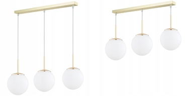 Підвісна люстра Elko-Lighting Milo Gold на 3 цоколі E27