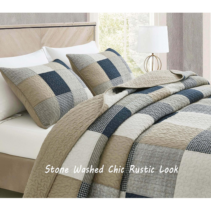 Комплект ковдр Chezmoi Collection Quinn: 3 шт. з квітковим візерунком гібіскуса, смугастий, з бавовни, легкий, двосторонній, Oversized King