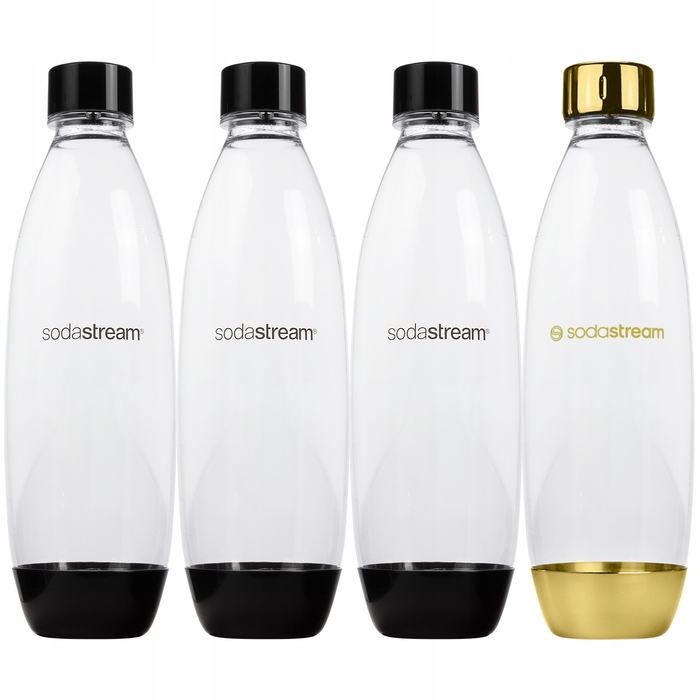 Сифон для води SodaStream Art, біло-золотий + 4 пляшки + набір газючих пакетиків