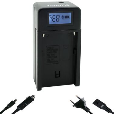 Зарядний пристрій Blumax Turbo LCD Dual/Single для Canon, Nikon, Panasonic, Sony – Dual/Single зарядка NH/LP-E6N/LP-E6, Sony NP-FM500H