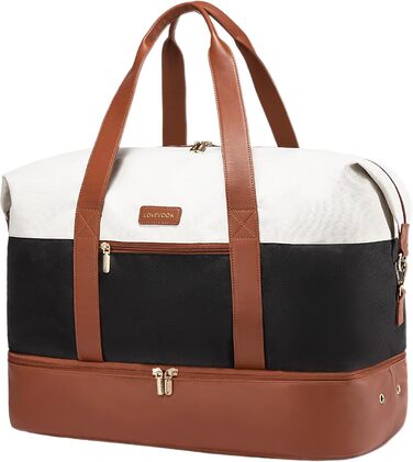 Сумка-трансформер LOVEVOOK для подорожей: жіноча дорожня сумка, 60L, водонепроникна, з відділенням для взуття, ідеальна для спортзалу, клініки, пологів, 40x20x25см