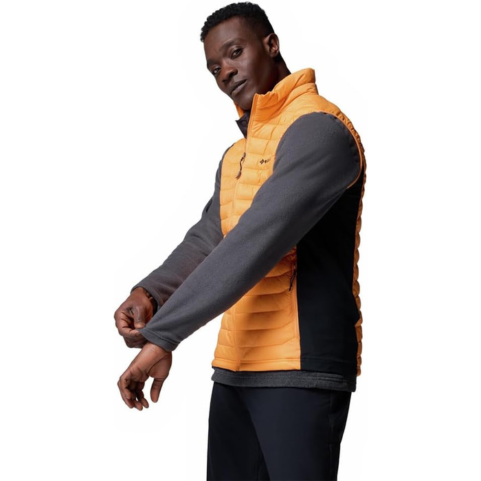 Жилет чоловічий Columbia Powder Pass, пуховий, XXL, Koi/Schwarz