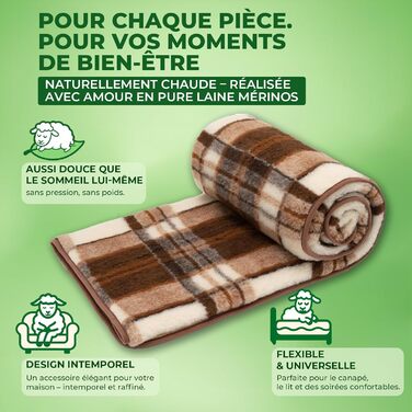 Плед з мериносової вовни, 240x200 см - теплий та м'який плед з 100% мериносової вовни, великий та пухнастий, вага 500 г/м², дихаючий матеріал, сірий колір