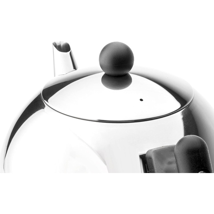 Bredemeijer Teapot 1.2 L matte black double-walled Duet Bella Ronde