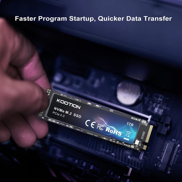 SSD KOOtion 1TB NVMe PCIe 4.0: Швидкий SSD для PS5, ігор та відеомонтажу