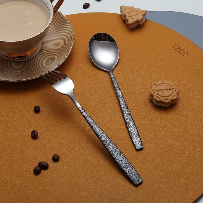 Набір столових приборів 30 предметів з титановим покриттям та ручками Mars, нержавіюча сталь, золоте покриття, на 6 осіб