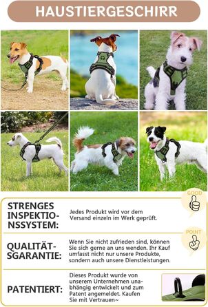 Нашийник для собак BaoCheng Anti Pull: регульований, дихаючий, з 3 пряжками, безпечний, світловідбиваючий (M, небесно-блакитний)