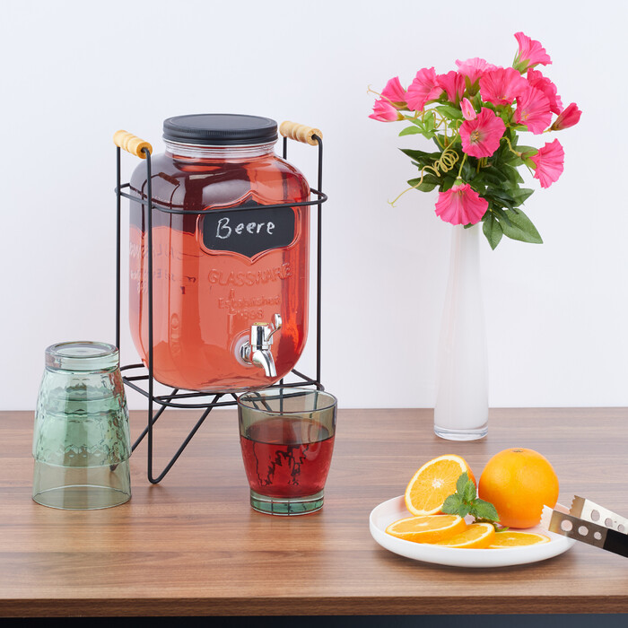 Relaxdays 4-Liter Drink Dispenser
