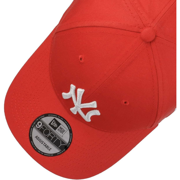 Кепка New Era 9Forty Yankees Essential - бейсболка з вигнутим козирком, MLB, червона