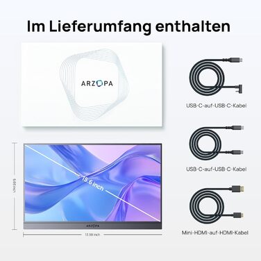 Портативний монітор ARZOPA 15.6