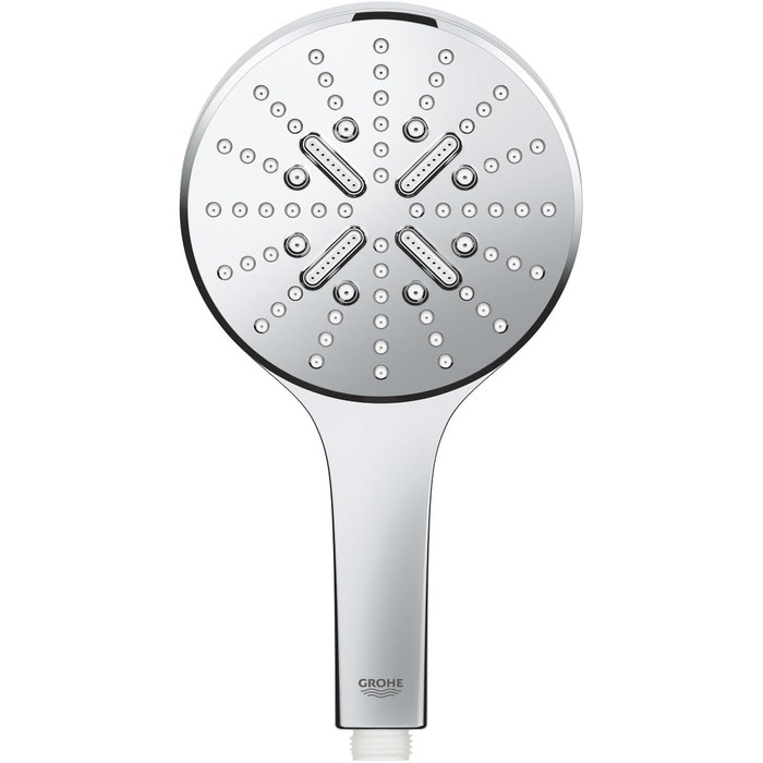 Душова лійка GROHE Vitalio SmartActive 150, водозберігаюча, 9 л/хв (ручна, 3 режими, Antikalk, універсальний під'єднання, хром, 130 мм)