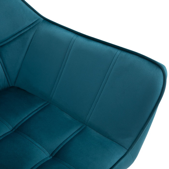 HOMCOM Single Armchair, Recliner Chair, Velvet, Raised Legs, Velvety Polyester, Scandinavian Style, Green, 64x62x72.5cm | Aosom