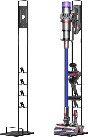 Стійка для пилососів Dyson V11, V10, V8, V7, V6, V8, DC30, DC31, DC34, DC35, DC58, DC59, DC62 - сіра металева підставка