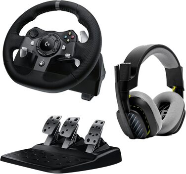 Руль Logitech G29 Driving Force з Force Feedback, 900°, шкіряне покриття, педалі з нержавіючої сталі, сумісний з PS4/PS3/PC/Mac, чорний