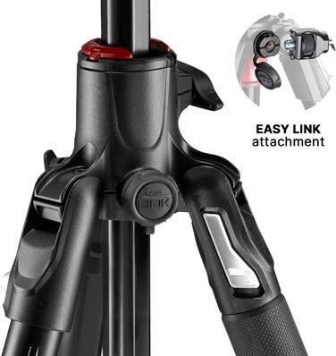 Штатив Manfrotto Befree GT XPRO з алюмінієвою ніжкою та кульковою головкою 496, Twist Lock, для DSLR та беззеркальних камер