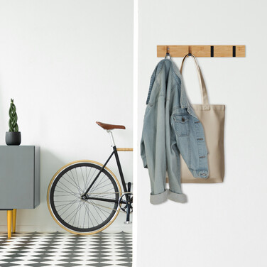 Relaxdays Coat Rack with Foldable Hooks