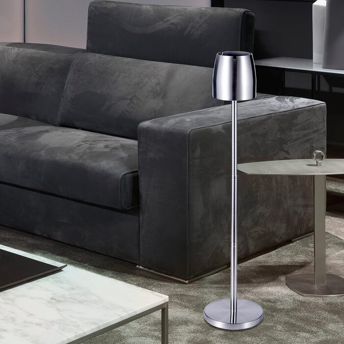 Асбечка для автомобіля з нержавіючої сталі, висувна 34-65см, велика, з кришкою, антиковзка, для вулиці та дому