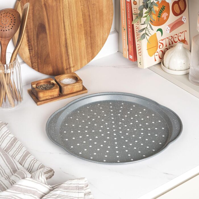 Форма для випічки SALTER, діаметр 24 см, з антипригарним покриттям, знімний дно, для тортів, кексів та кішів, з вуглецевої сталі