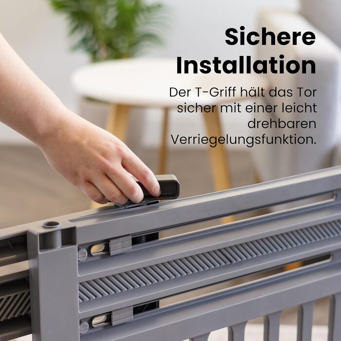 Захисний бар'єр для тварин Iris Ohyama PBR-600, пластиковий, без свердління, білий/кремовий, L64 x B61 x H5 см