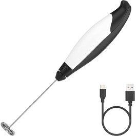 Електричний пінозбивач молока USB, ручний міксер для лате, мокко, випічки, торти