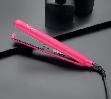 Diva Pro Styling Digital Flat Iron - Ceramic Plates - Auto Shutoff - 3m Cord (Magenta)