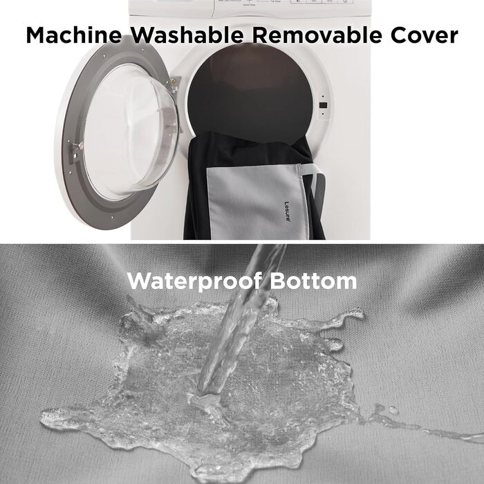 Автокрісло для собак Lesure - чорне, 58x56x33 см, з водонепроникним покриттям та кишенями