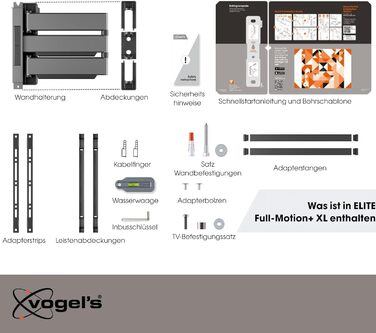 Настінне кріплення для телевізора Vogel's Elite TVM 5845 Full-Motion 55-100