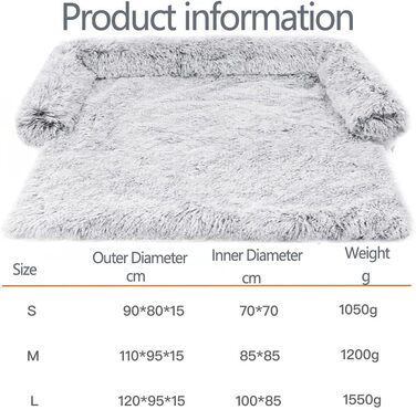 М'який лежак для собак та котів: лежанка-матрац для собак великих порід, водонепроникна підстилка, захист дивану, 76x76x15 см, темно-сірий