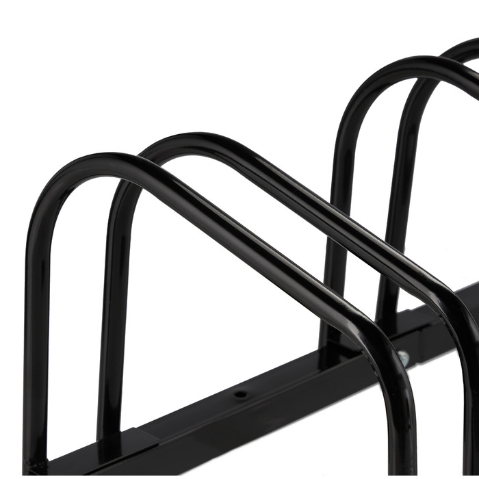 Relaxdays Black Bicycle Stand for 6 Bicycles