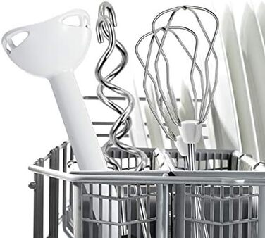 Ручний міксер Bosch MFQ3540: 2 вінчики, 2 гаки для тіста, пюрірувач, 5 швидкостей, 450 Вт, білий